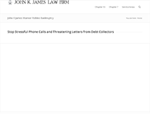 Tablet Screenshot of johnkjameslawfirm.com